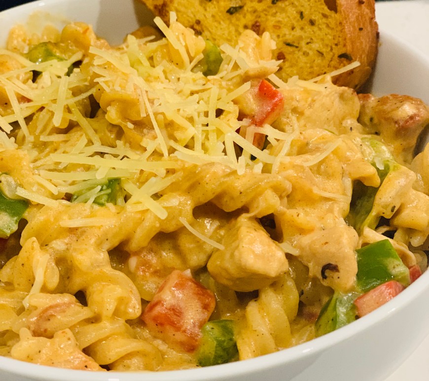 chicken fajita pasta