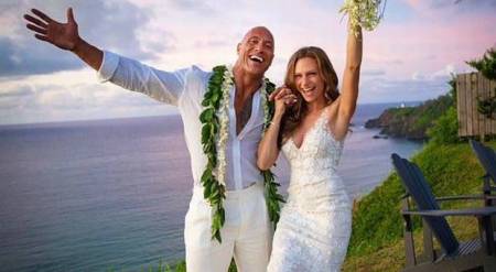 the rock married
