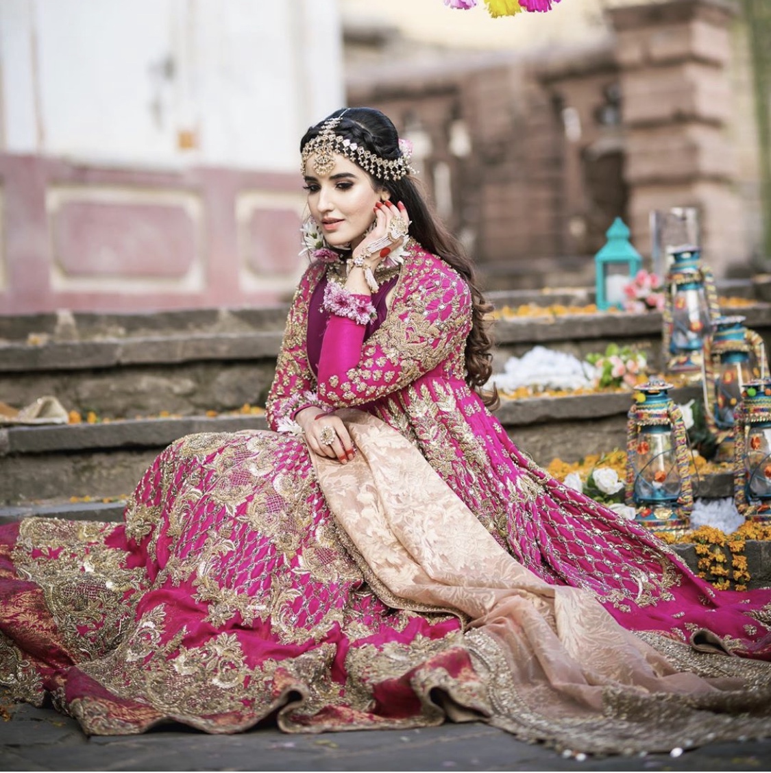 Hareem Farooq pakistani bridal dress 