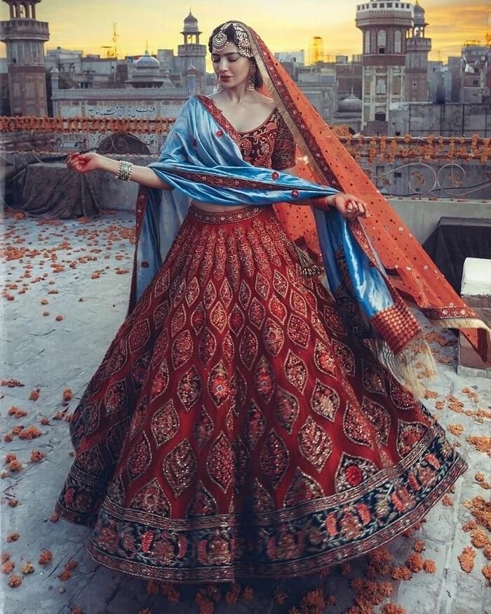 Pakistani Red bridal dress